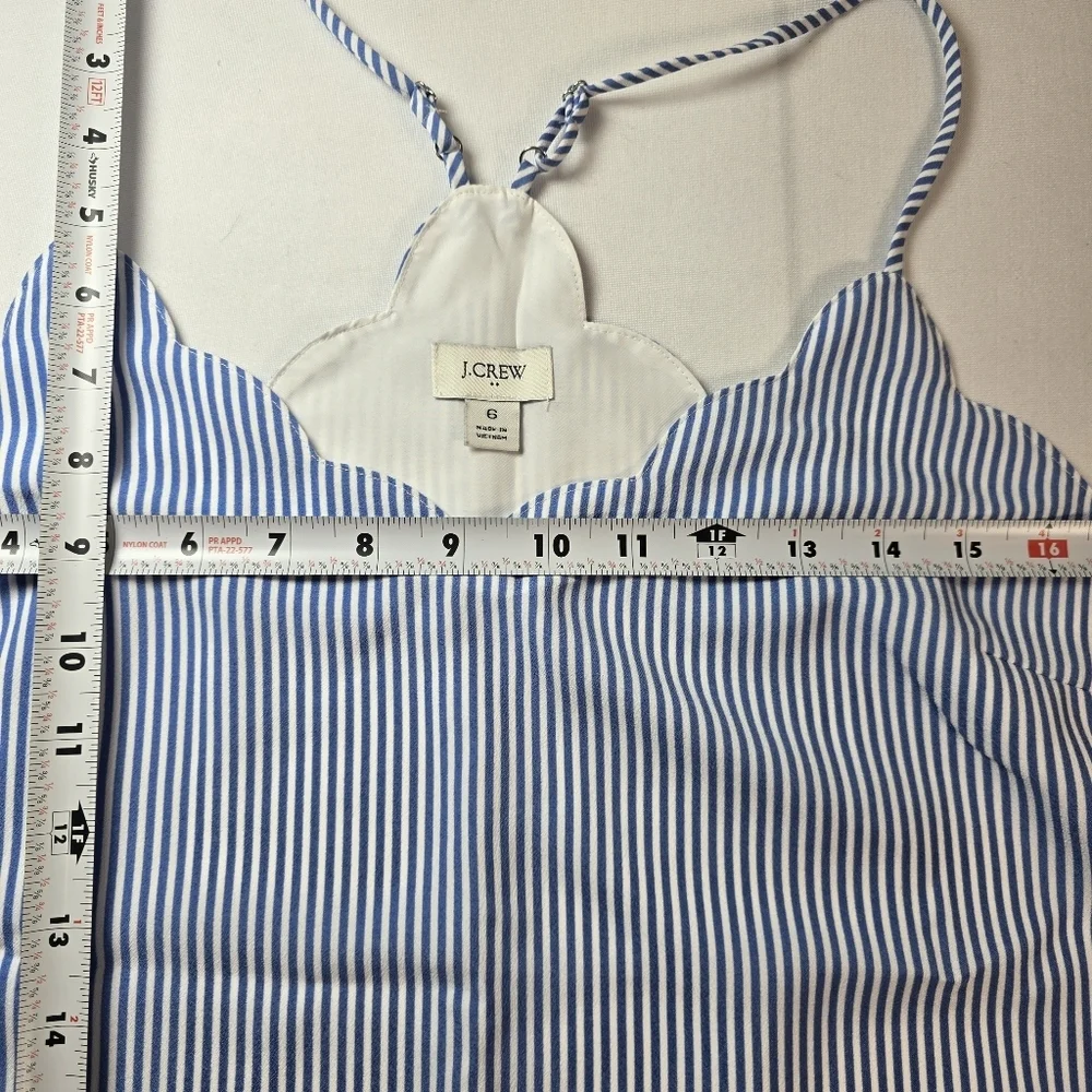 J. Crew Blue Striped Camisole Top